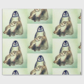 Pinguïns Verpakkingspapier Cadeaupapier (Vlak)
