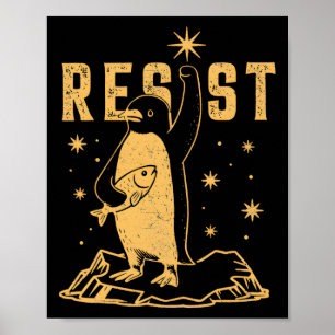 Pinguïns verzetten zich tegen protest tegen tariev poster