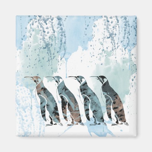 Pinguïns vrienden voor altijd magneet (Voorkant)