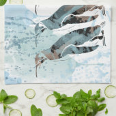 Pinguïns vrienden voor altijd theedoek (Gevouwen)