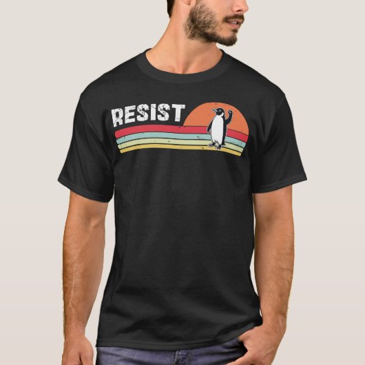 Pinguïns weerstaan grappige pinguïns t-shirt (Voorkant)