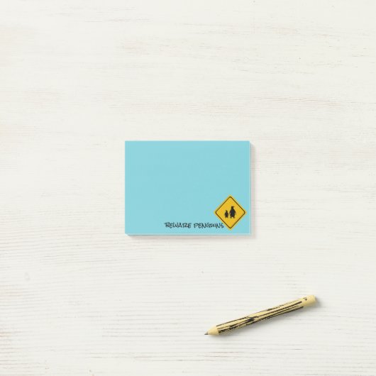pinguïns wegbord - Postbus-it-Notes Post-it® Notes (Op bureau)