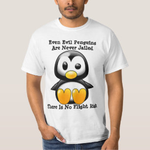 Pinguïns worden nooit gevangen gezet t-shirt