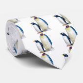 Pinguïntekening Stropdas (Opgerold)