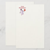 Pingwinner Penguin Ping Pong Briefpapier (Voorkant / Achterkant)