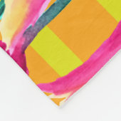 Pinik Tulips patroon Fleece Blanket (Hoek)