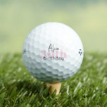 Pink 30th Birthday Personnalisé Taylor Made TP5<br><div class="desc">"30" ou tout âge. Personnalisé. Texte rose et noir. Une balle de golf. Nom du script. Sur mesure TP5</div>