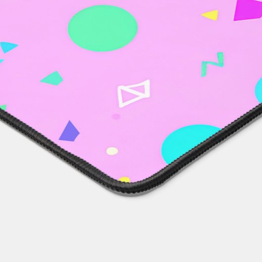 Pink 80s Memphis Geometric Pattern (Coin)