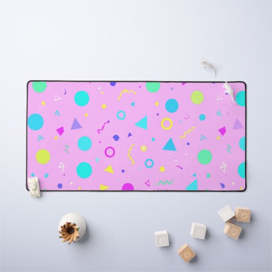 Pink 80s Memphis Geometric Pattern (Tableau pour enfants)