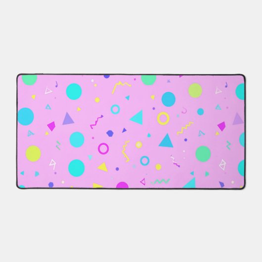 Pink 80s Memphis Geometric Pattern (Recto)