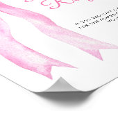 Pink a bow - affiche de tombola de couche (Coin)