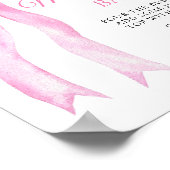 Pink a bow baby shower - bar Mom-osa Poster (Coin)