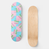 Pink À damiers Dango Skateboard (Recto)