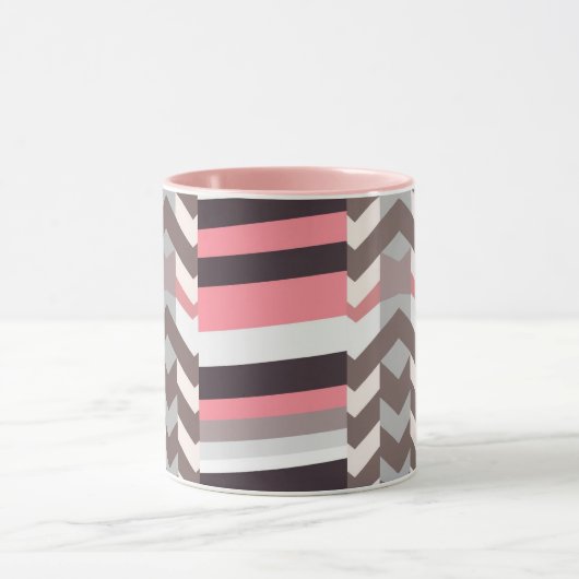 Pink Abstract Coffee Mug (Centre)