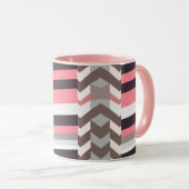 Pink Abstract Coffee Mug (Devant droit)