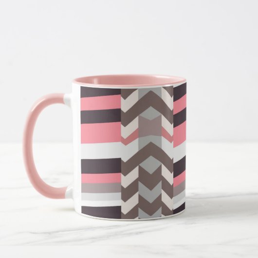 Pink Abstract Coffee Mug Mok (Links)