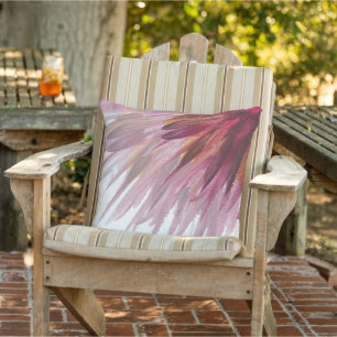 Pink Abstract Floral Watercolor Hand-painted Buitenkussen
