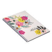 Pink Abstract Flower Pattern | Notebook Journal (Côté Droit)