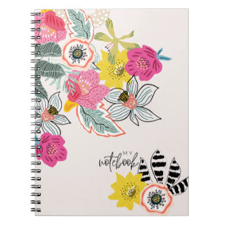 Pink Abstract Flower Pattern | Notebook Journal