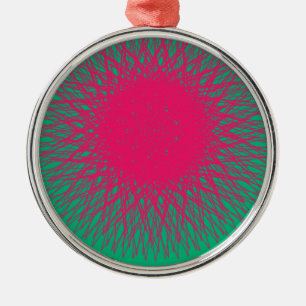 pink abstract metalen ornament