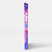 Pink Abstract Swirl iPhone Hoesje (Linkerkant)