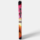 Pink Abstrait iPhone 15 Pro Max Coque (Verso / Gauche)