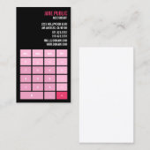 Pink Accountant Calculator Visitekaartje (Voorkant / Achterkant)