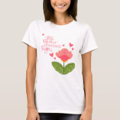 Pink Adventures Jote Floral Inspirivity T-Shirt (Devant)