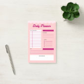 Pink Aesthetic Daily Planner Post-it® Notepad Notes (Kantoor)