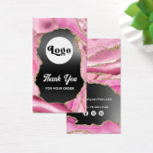 Pink agate noir dossier insérer (Bureau)