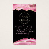 Pink agate package insert (Devant)