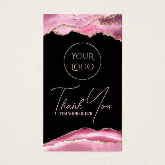 Pink agate package insert (Devant)