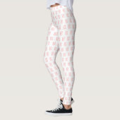 Pink Alto Clef Music Leggings (Gauche)