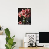 Pink Amaryllis Fleurs Art Imprimer Poster (Bureau à domicile)