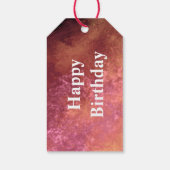 Pink and Amber  Cloud Effect  Cadeaulabel (Achterkant)