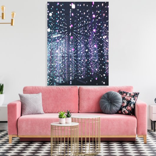 Pink and Black Canvas Afdruk (Insitu (Woonkamer))