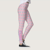 Pink and Blue Awareness Ruban Angel Art Leggings (Droite)