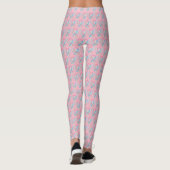 Pink and Blue Awareness Ruban Angel Art Leggings (Dos)
