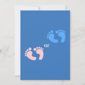 Pink and Blue Baby Genre Reveale Party Invitation (Dos)