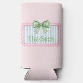 Pink and Blue Frame With Green Gingham Bow (Achterkant)