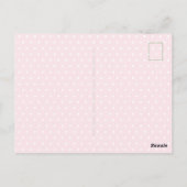 Pink and Blue Frame With Green Gingham Bow Briefkaart (Achterkant)