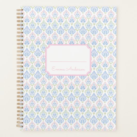 Pink and Blue Grandmillennial Planner (Voorkant)