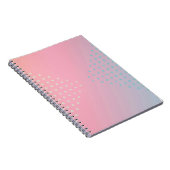 Pink and Blue Ombre Gradient Notebook Notitieboek (Rechterzijde)