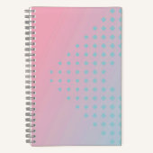 Pink and Blue Ombre Gradient Notebook Notitieboek (Voorkant)