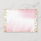 Pink and Gold apportent une carte de livre (Dos)