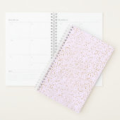 Pink and Gold Splatter Notebook (Devant avec enveloppe)
