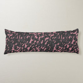 pink and gray camo abstract lichaamskussen