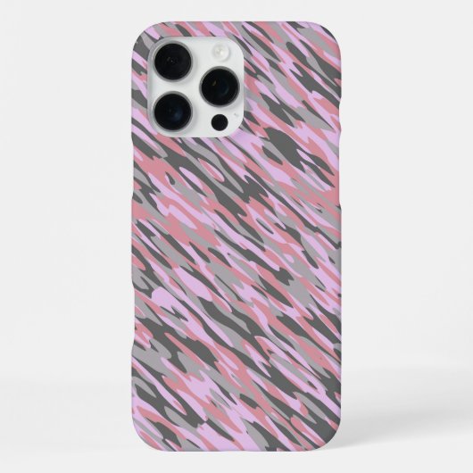 pink and gray green camo abstract iPhone hoesje (Achterkant)