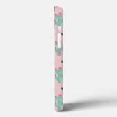 Pink and Green Girly Cactus Pattern Case-Mate iPhone Case (Achterkant / Links)