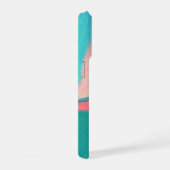 Pink and Green Minimalistic Landscape Phone Case (Côté droit)